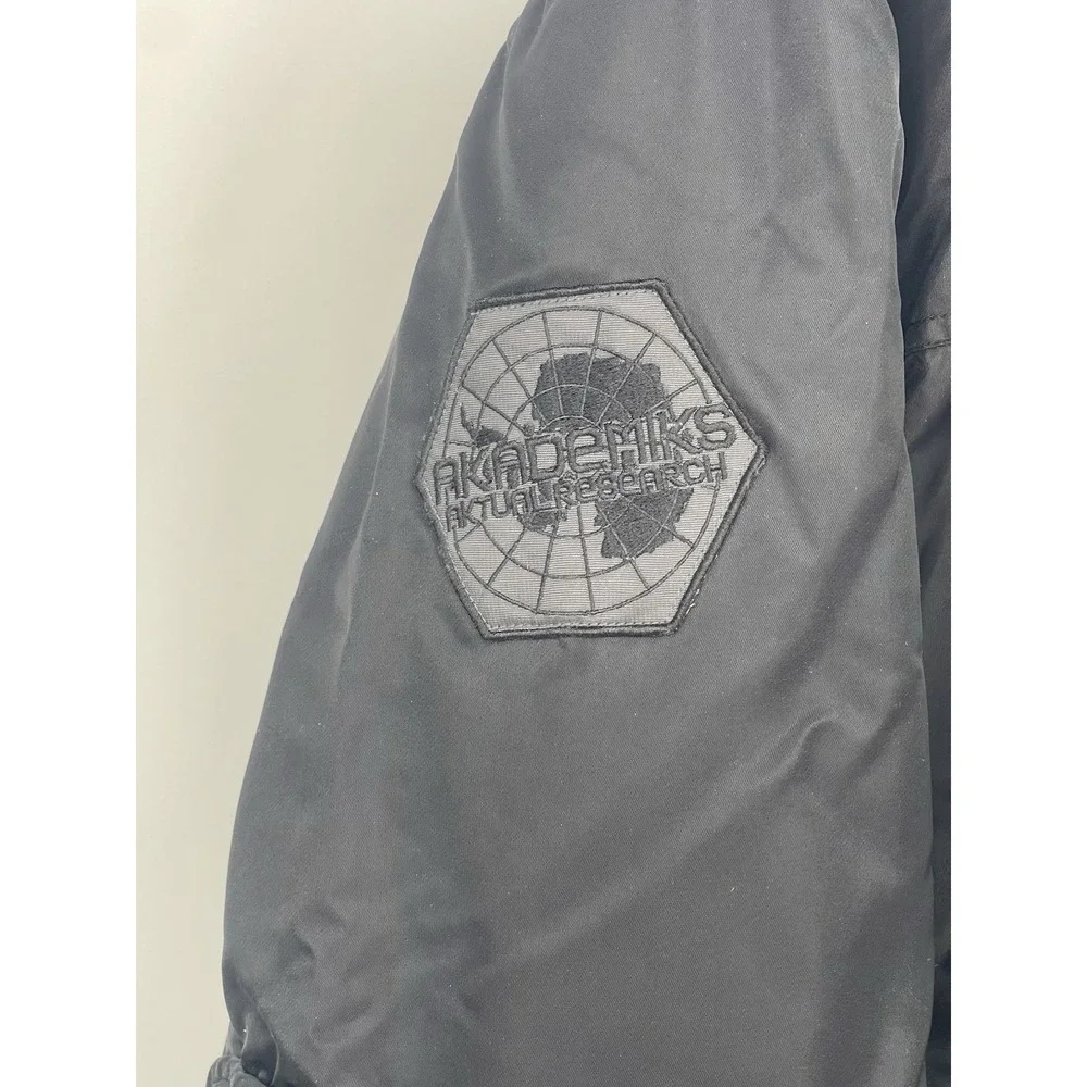 AKDMKS / Akademiks Black Insulated‎ Parka 3X Faux-Fur Hood Streetwear Y2K